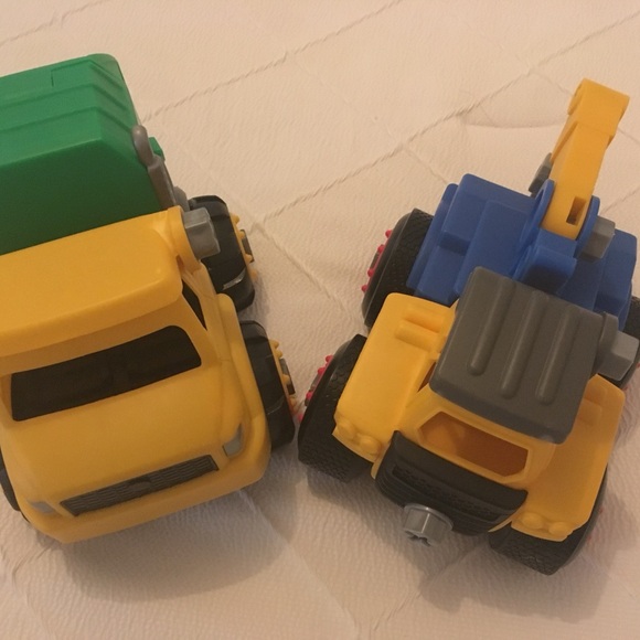 Yellow and Blue Construction Trucks - Picture 4 of 4